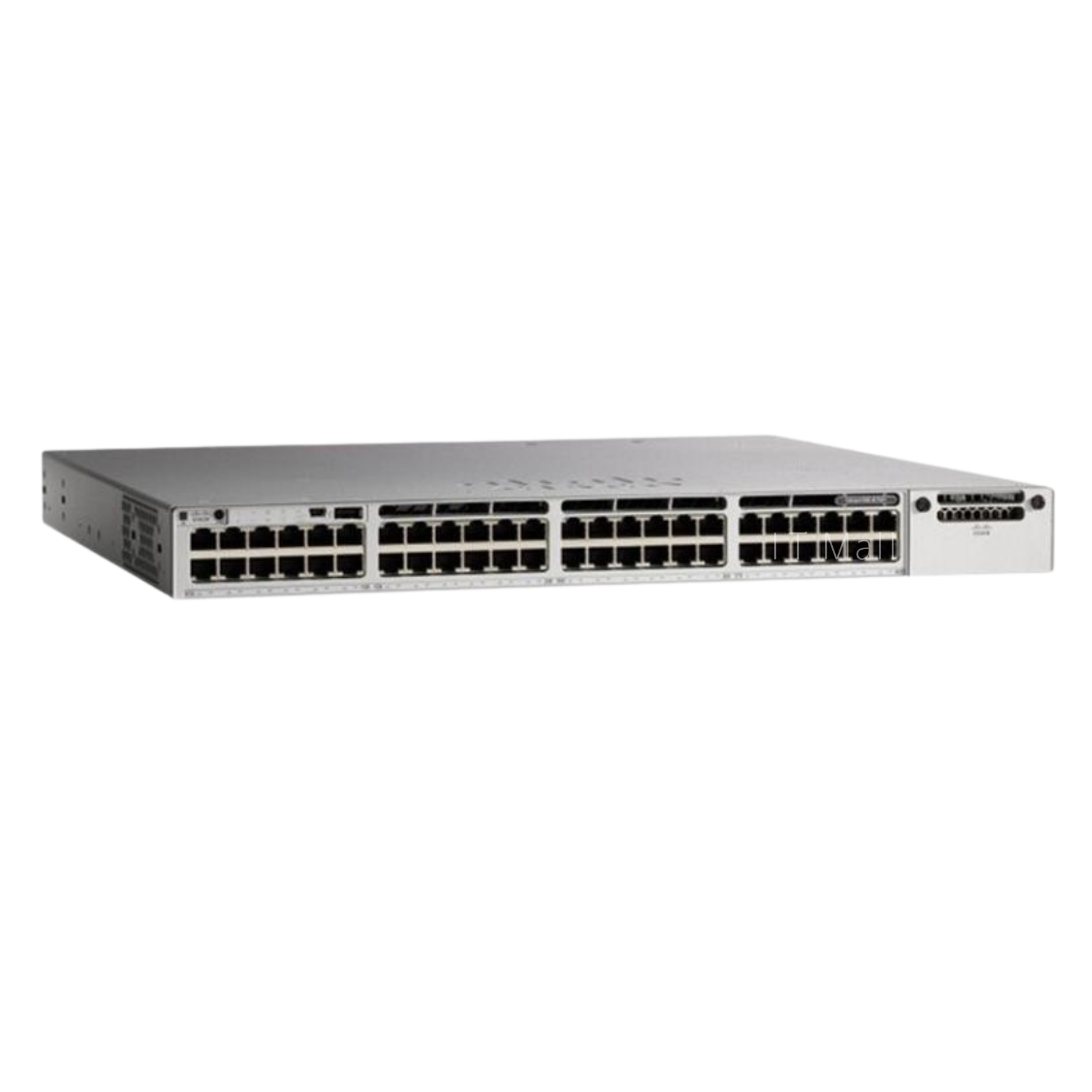 Cisco C9300-48P-E front panel view