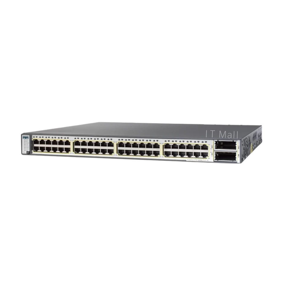 Cisco C9300L-48P-4X-E front panel view