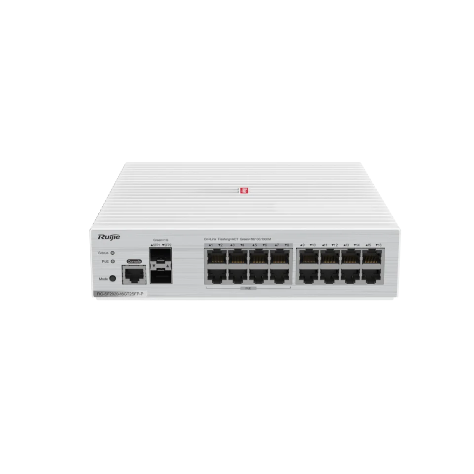 Ruijie RG-SF2920-16GT2SFP-P product hardware view