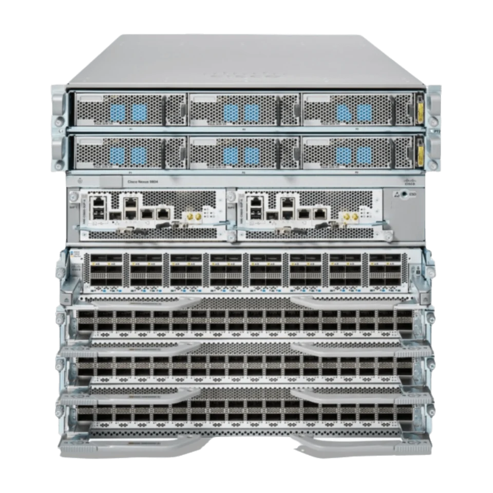 Cisco N9K-C9804 front panel view