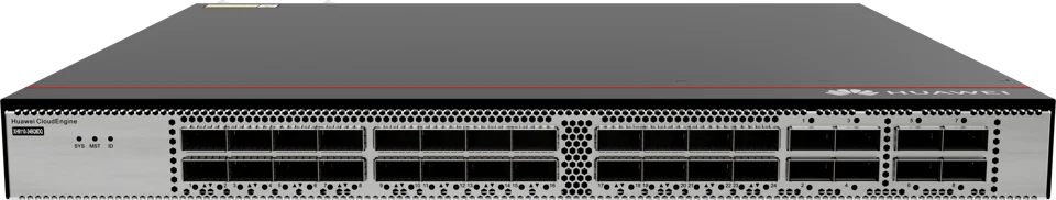 Ruijie XH9110-24BQ8DQ front and top chassis view