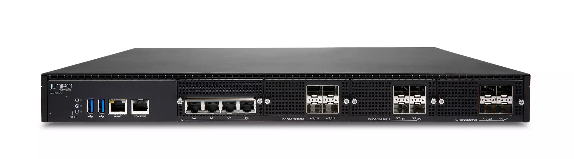 Juniper SSR1500-CHAS front and top chassis view