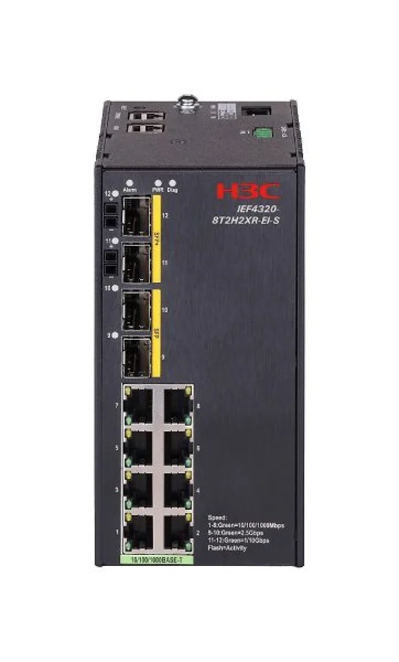 H3C LS-IEF4320-8T2H2XR-EI-S-DC Ethernet Switch